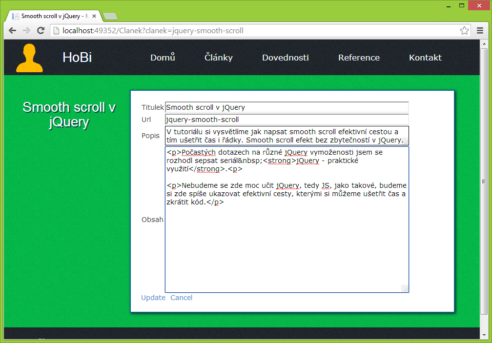 Editácia FormView v ASP.NET Web Forms - ASP.NET Web Forms