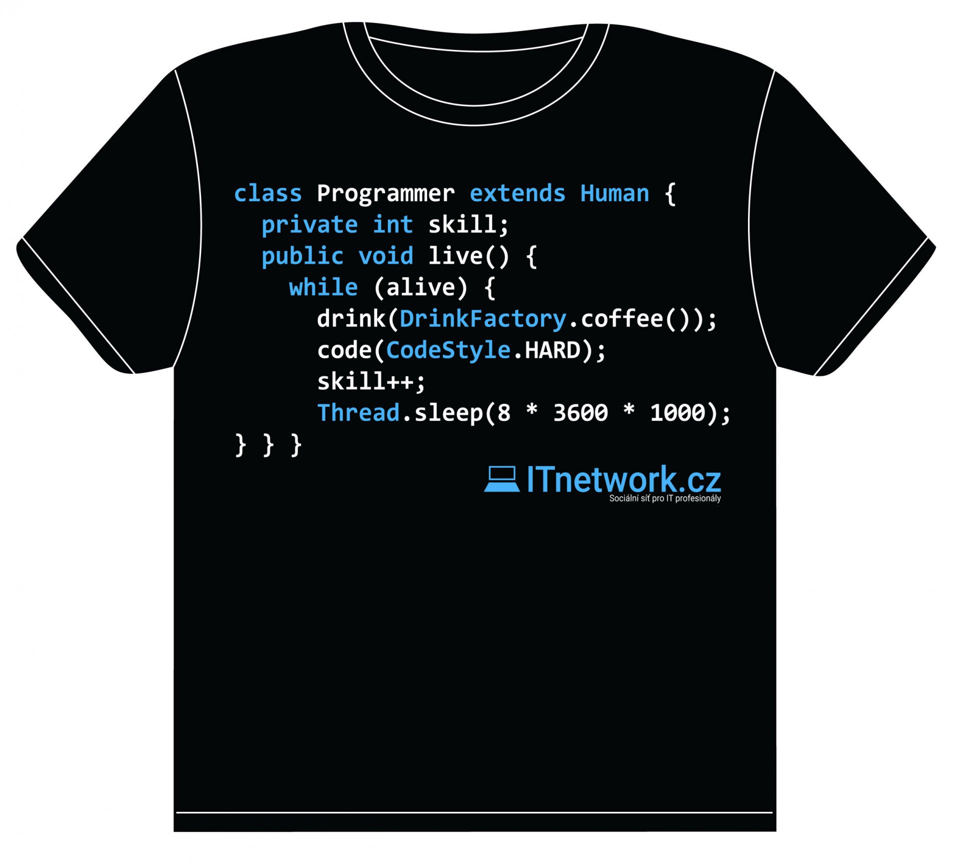 Programátorské tričko od ITnetwork.cz - Programátorské súťaže