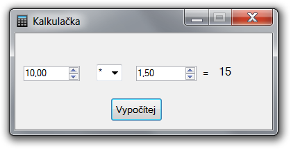 Kalkulačka v C# .NET v oknu - Okenné aplikácie v C # .NET vo Windows Forms