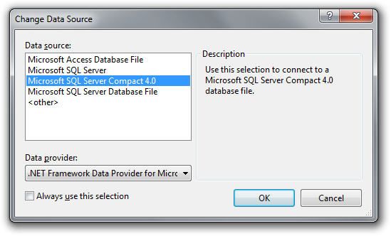 Databáza v C# .NET - SQL Server Compact Edition (CE)