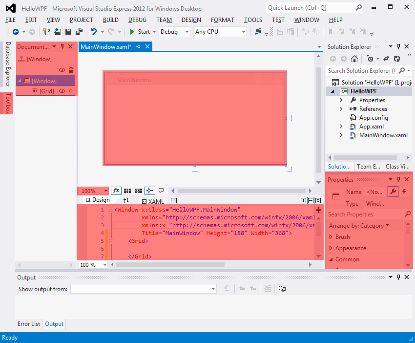 WPF aplikácie vo Visual Studio - Okenné aplikácie v C # .NET WPF