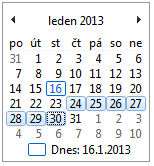 MonthCalendar / Mesačný kalendár vo Windows forms aplikácii - Okenné aplikácie v C # .NET vo Windows Forms