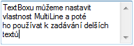 Multiline TextBox / Viacriadkové textové pole vo Windows forms aplikácii - Okenné aplikácie v C # .NET vo Windows Forms