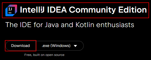 Stiahnutie Community Edition - Základné konštrukcie jazyka Java