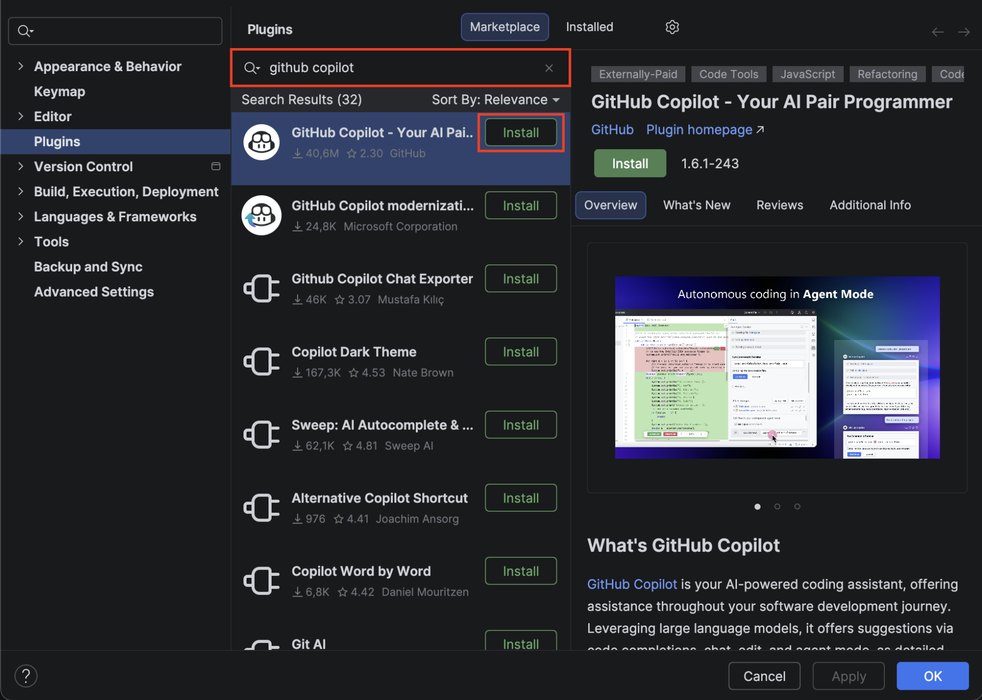 Inštalácia GitHub Copilota v IntelliJ IDEA. - Základné konštrukcie jazyka Python
