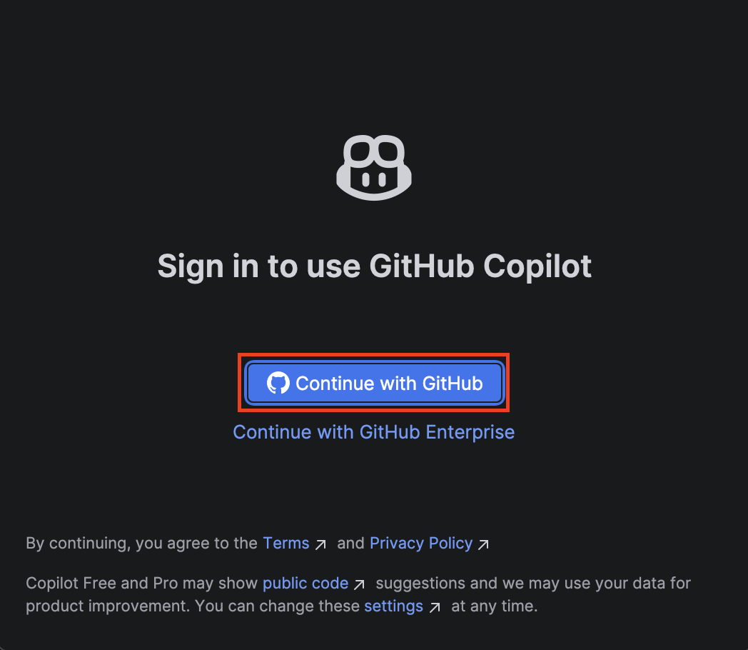Prihlásenie do GitHub Copilota v IntelliJ IDEA. - Základné konštrukcie jazyka Python