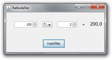 Kalkulačka v Java Swing v okne - Základy Java Swing