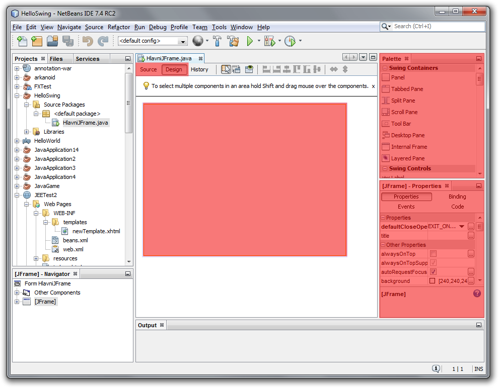 Formulárové aplikácie v NetBeans za použitia Java Swing - Základy Java Swing