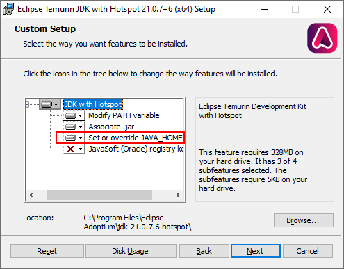 Nastavenie JAVA_HOME premennej - Základné konštrukcie jazyka Java