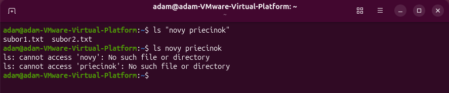 Ukážka práce v termináli Ubuntu - Základy Linuxu