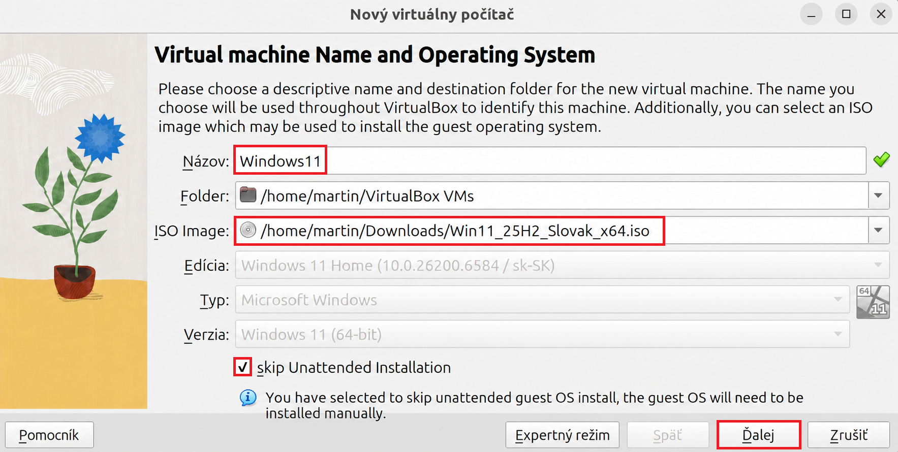 Vytvorenie virtuálneho počítača vo VirtualBoxe - Základy Linuxu