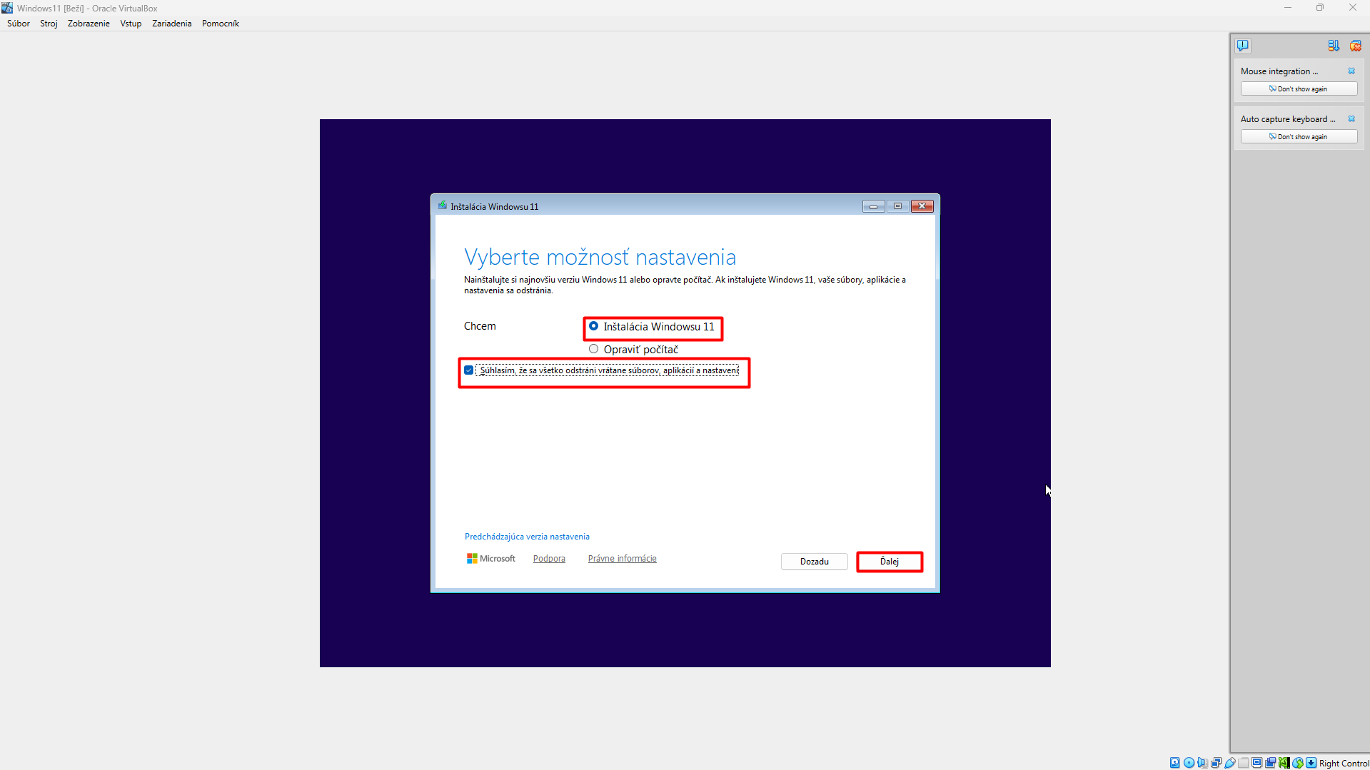 Spustenie inštalácie Windows - Základy Linuxu