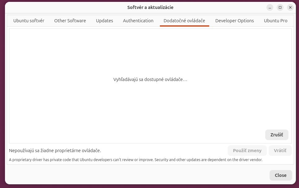 Správa dodatočných ovládačov v Ubuntu - Základy Linuxu