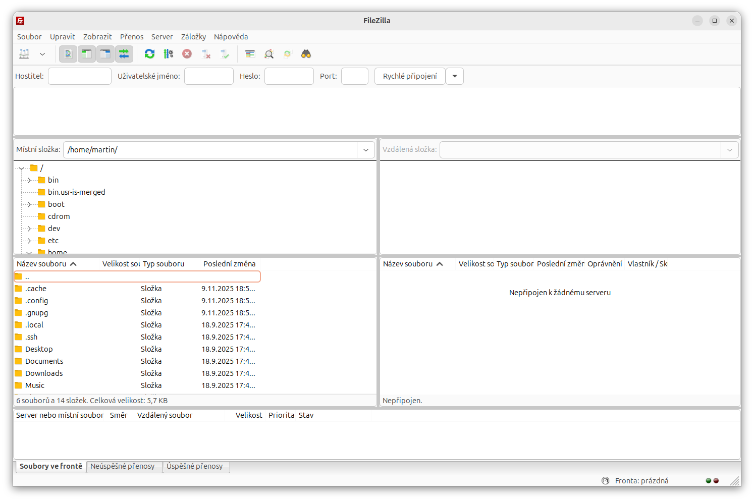 FileZilla v Ubuntu - Základy Linuxu - Základy Linuxu