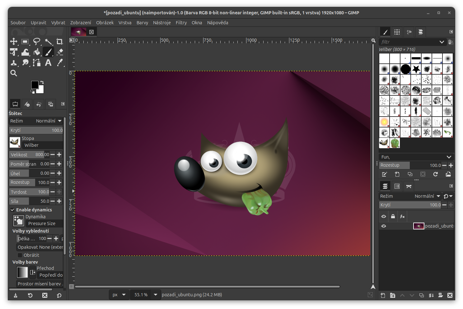 Editor obrázkov GIMP v Ubuntu - Základy Linuxu - Základy Linuxu