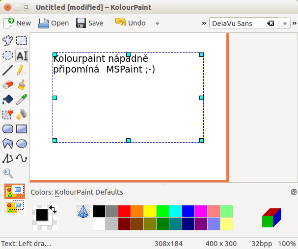 Klon mspaint KolourPaint na Linuxe - Základy Linuxu