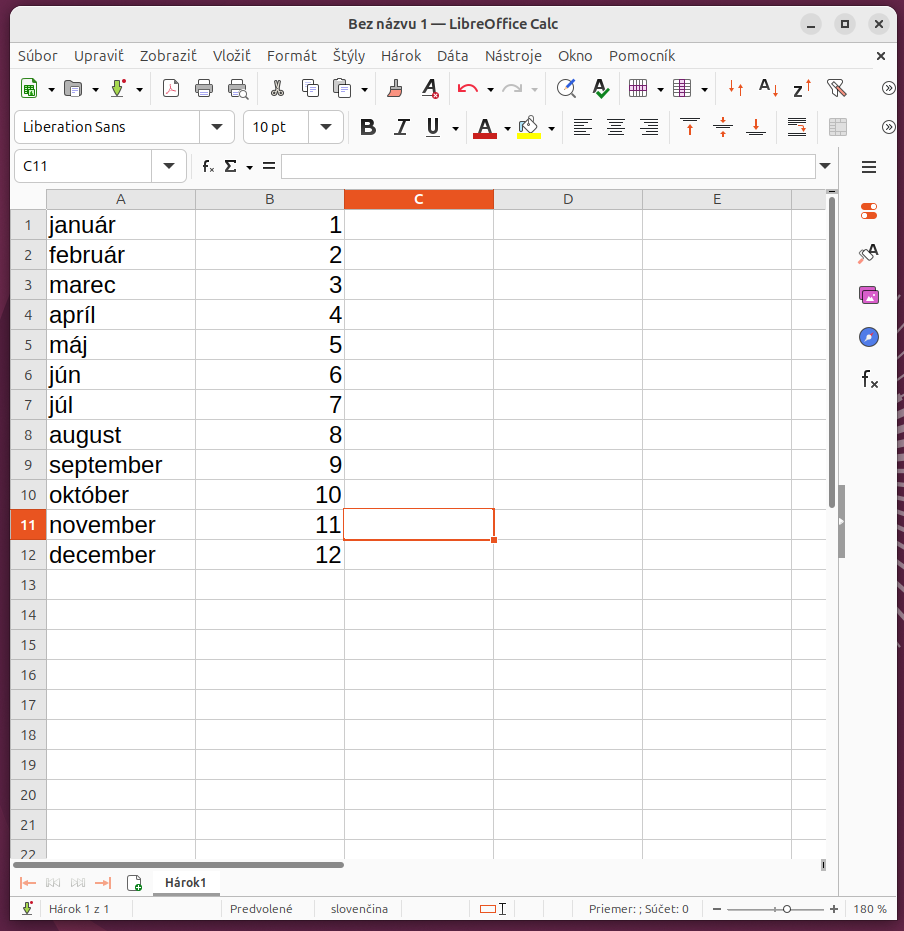 LibreOffice Calc - Základy Linuxu