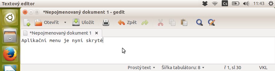 Aplikačné menu v Linuxe Ubuntu - Základy Linuxu