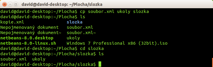 Príkaz cp pre kopírovanie súborov a priečinkov v Bashi - Základy Linuxu