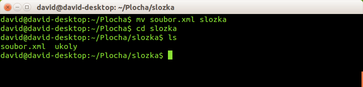 Príkaz mv pre presun súborov a priečinkov v Bashi - Základy Linuxu