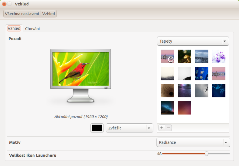 Nastavenie vzhľadu Linuxe Ubuntu - Základy Linuxu