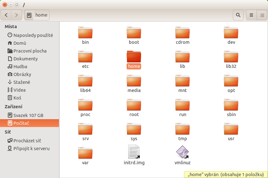 Počítač v Nautile - Základy Linuxu