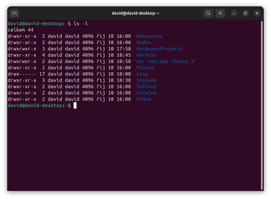 Terminál Linuxe Ubuntu - Základy Linuxu