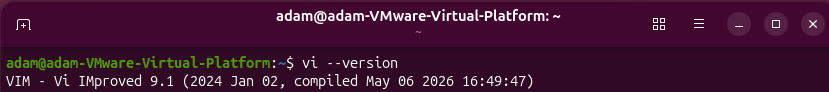 Zistenie verzie vi - Základy Linuxu