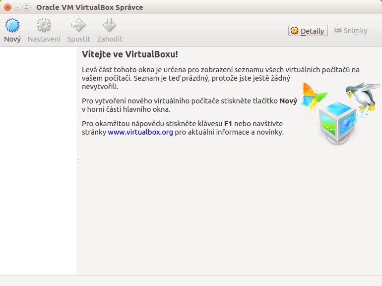 VirtualBox v Linuxe Ubuntu - Základy Linuxu