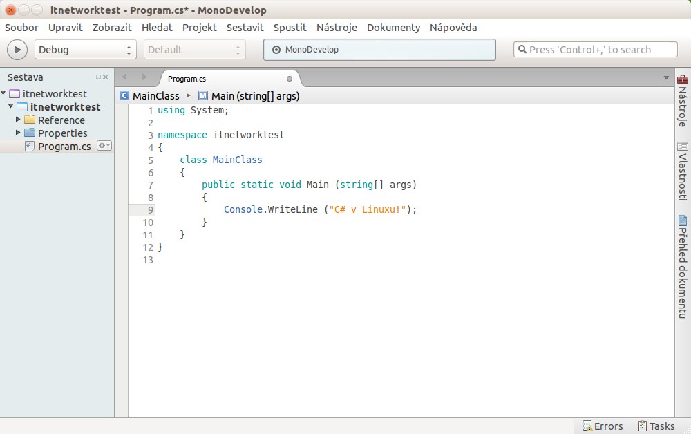 MonoDevelop v Ubuntu Linuxe - Základy Linuxu