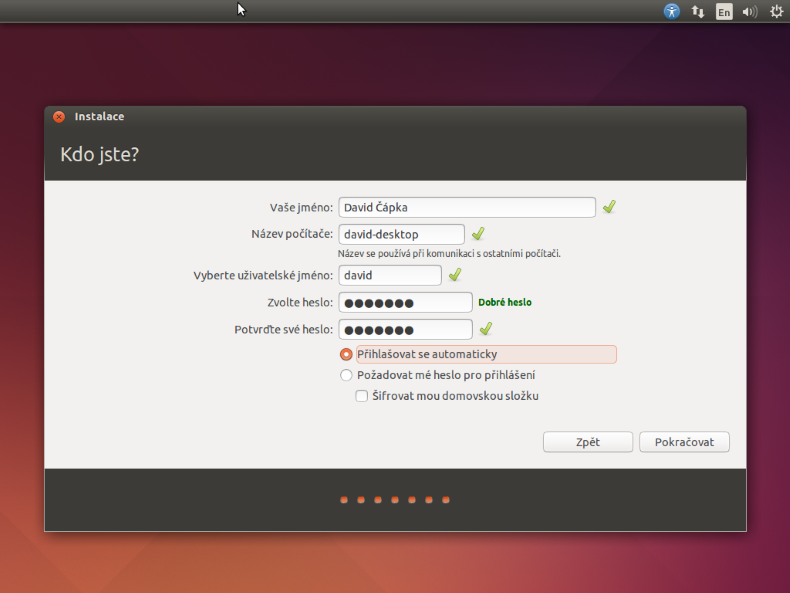 Meno a heslo v Ubuntu Linuxe - Základy Linuxu