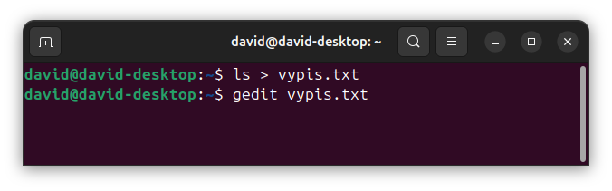 Presmerovanie výstupu v Bash - Základy Linuxu - Základy Linuxu