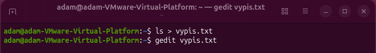 Presmerovanie výstupu v Bashi - Základy Linuxu
