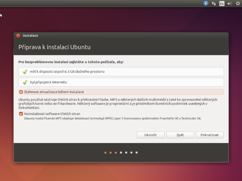 Začatie inštalácie Ubuntu Linuxu - Základy Linuxu