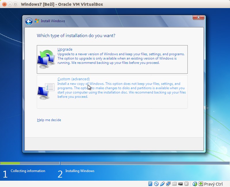 Inštalácia Windows do VirtualBox - Základy Linuxu