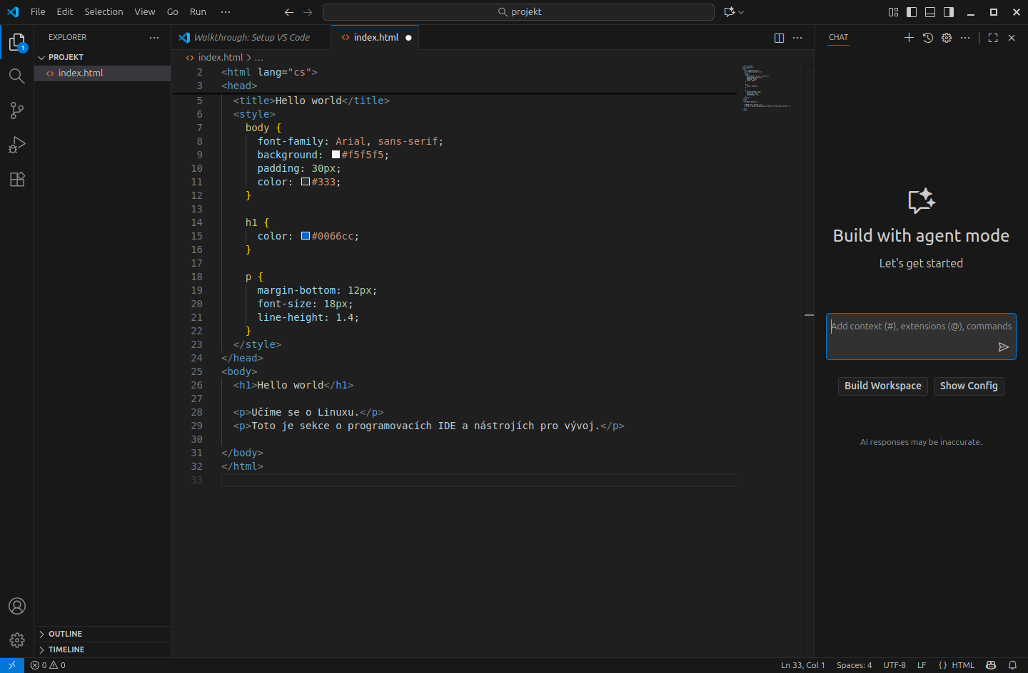 Visual Studio Code v Ubuntu - Základy Linuxu - Základy Linuxu