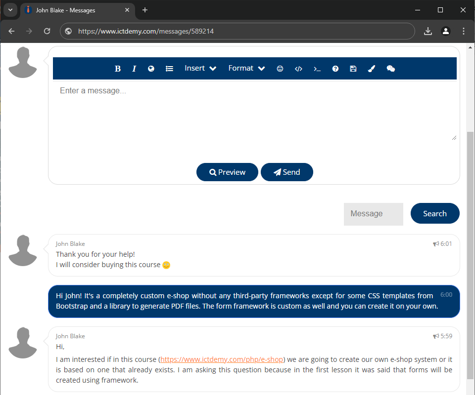 Riešenie súkromných správ od ITnetwork - Best practices pre návrh softwaru