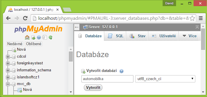 Vytvorenie databázy pre paginaci v PHP - Ostatné tutoriály v PHP