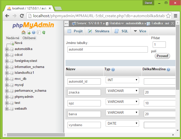 Vytvorenie tabuľky pre paginaci v PHP - Ostatné tutoriály v PHP