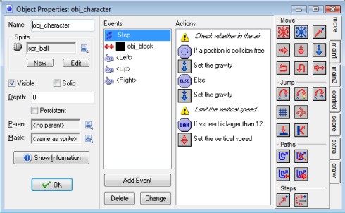 Step udalosť pre skok - Game maker - Plošinovky