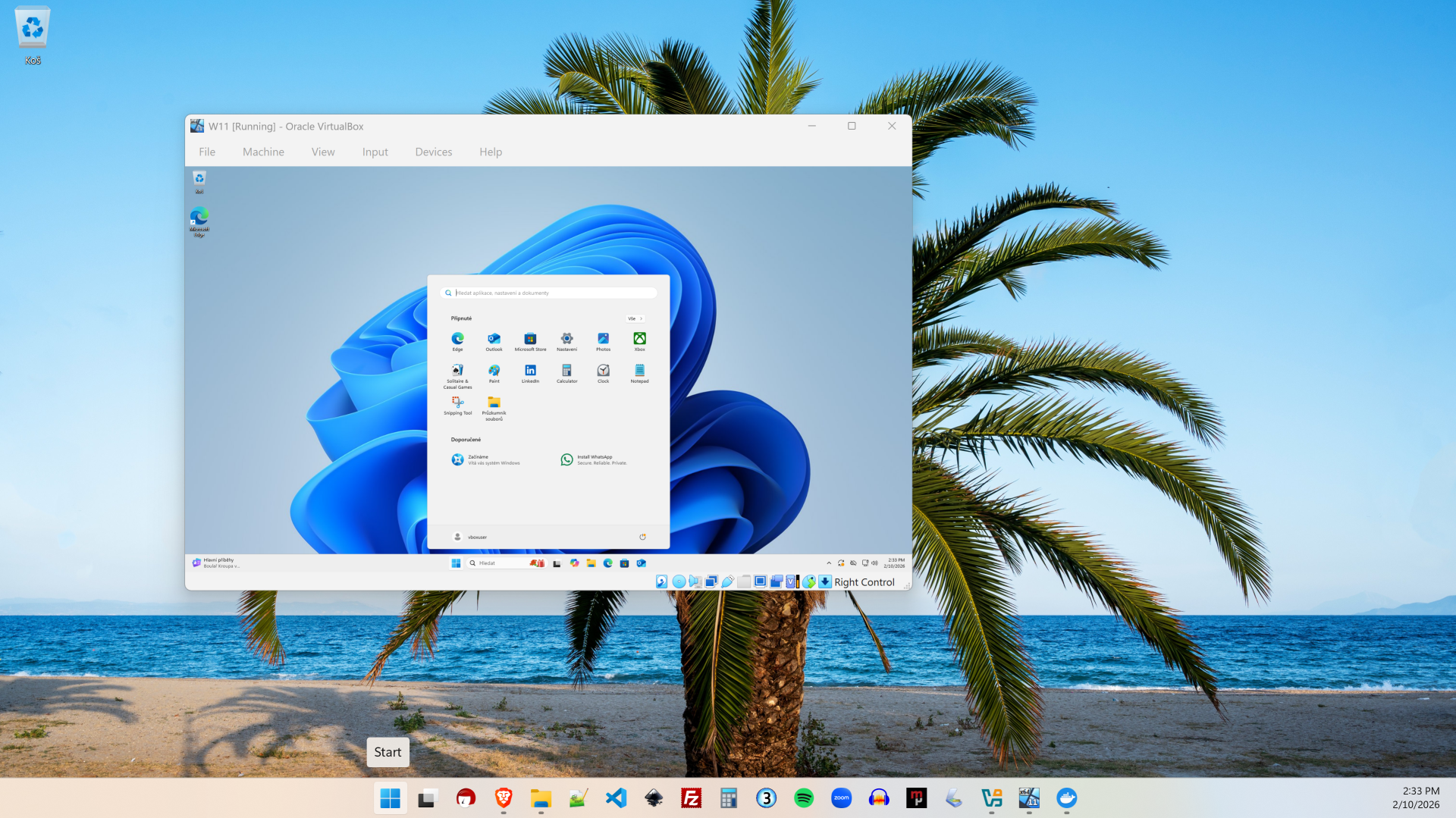 VirtualBox s Windows 11 - Základy Windows - Základy Windows
