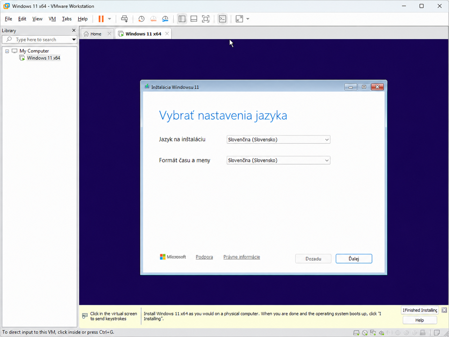 Inštalácia Windows do VMware - Základy Windows