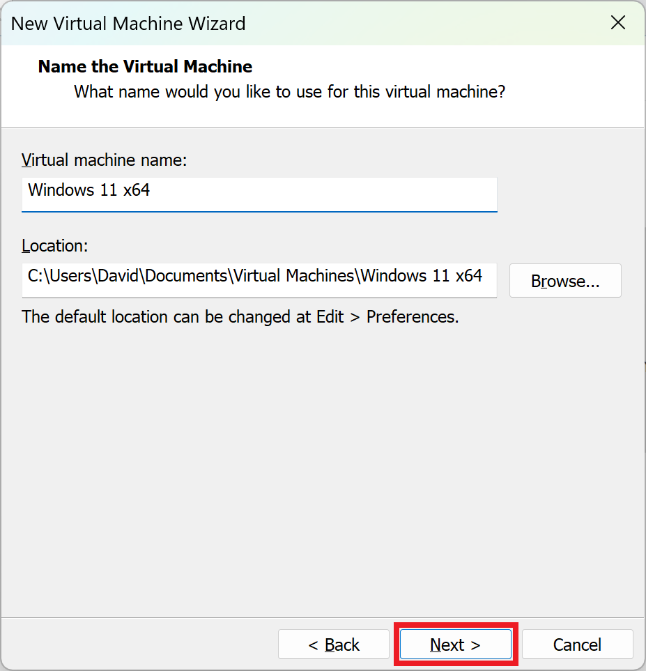 Zvolenie názvu nového virtuálneho počítača - Základy Windows - Základy Windows