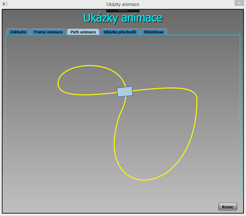 Path animácie v C# .NET WPF