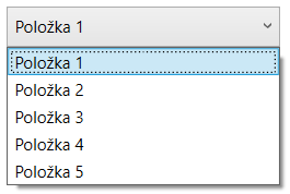 ComboBox v C# .NET WPF - Okenné aplikácie v C # .NET WPF