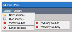 Menu v C# .NET WPF - Okenné aplikácie v C # .NET WPF