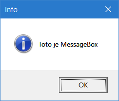 Dialóg MessageBox v C# .NET WPF - Okenné aplikácie v C # .NET WPF