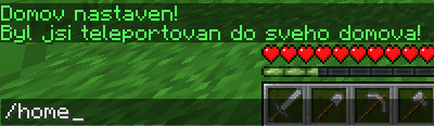 Nastavený home v jazyku Skript - Skript - Minecraft modding bez Javy