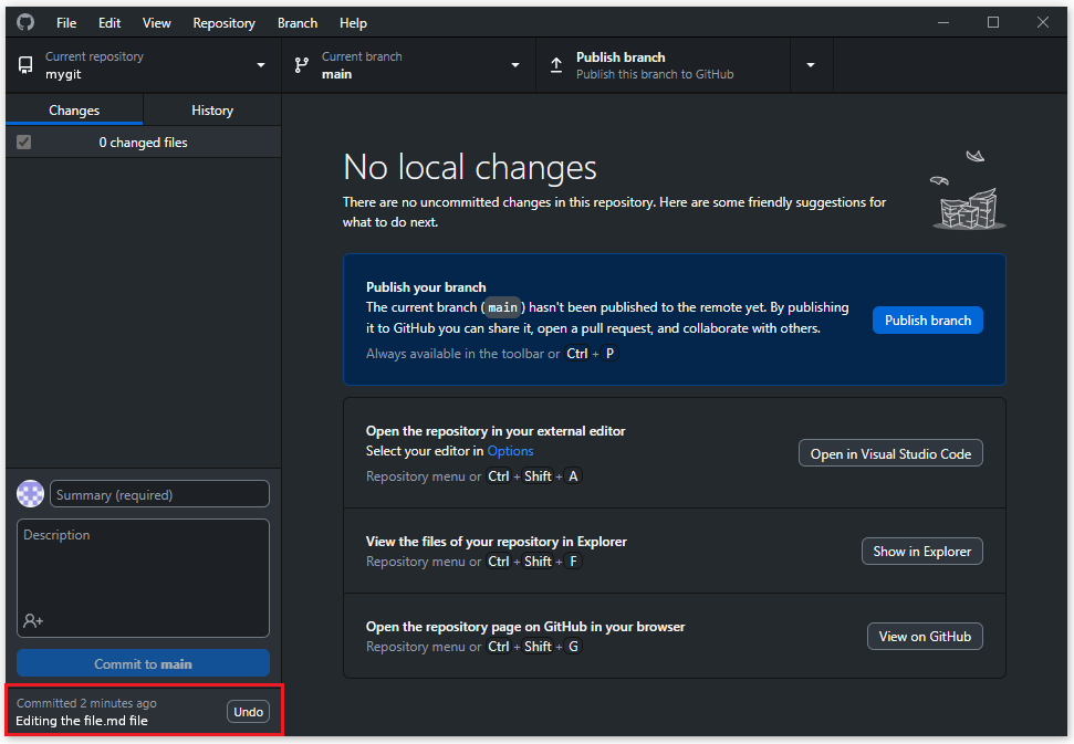 Aktualizovaný repozitár po commite - Git