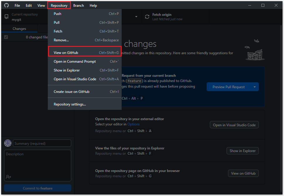 Otvorenie vzdialeného repozitára - Git